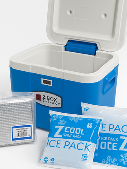 กล่องขนส่งควบคุมอุณหภูมิ ล้อลาก 2-8C, Digital Display ขนาด 52 ลิตร