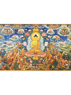 #ภาพวาดทังก้า(Thangka)ภาพวาดทิเบต ทังก้า มันดาลา พุทธศิลป์ชั้นสูง