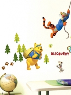 DS-58387 Wall Sticker ลาย POOH&TIGGER Discovery 50x70 Cm.