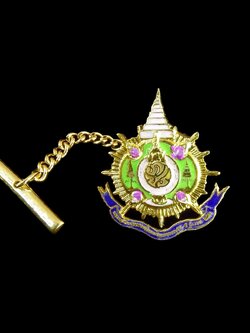 เข็มกลัดติดเสื้อ,ติดเน็กไท เข็มกลัด ภปร.พระราชพิธีมหามงคลเฉลิมพระชนมพรรษา 6 รอบ ปี 2542