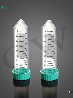 Centrifuge tube with screw cap 50ml conical bottom (25ea/pkg,500ea/cs)-1 ลัง หลอดปั่นเหวี่ยงก้นแหลม 50 ml(500ชิ้น/ลัง)