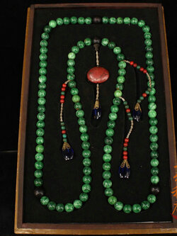 ประคำหยกเครื่องประดับราชวงศ์ชิงจีนโบราณ ของแท้จากร้านของเก่าในปักกิ่ง