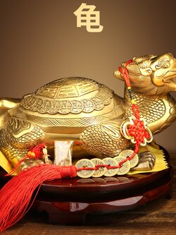 เต่ามังกรทองเหลือง เสริมดวงการเงิน,การงาน,แก้ปีชง จากมณฑลเหอหนาน ประเทศจีน