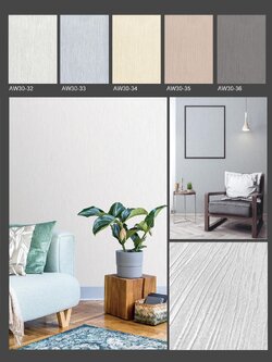 วอลล์เปเปอร์ติดผนังสไตล์โมเดิร์นลายเรียบหรู