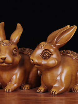 #กระต่ายนำโชค(ไม้จริง) ตัวแทนผู้มีความเมตตากรุณา อ่อนหวานเป็นที่รัก