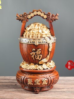ถังตักทองเก็บทรัพย์,เงินล้นถัง เครื่องประดับปรับฮวงจุ้ยเสริมดวงการเงิน,การงาน,การค้า,ครอบครัว