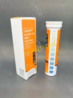กระดาษทดสอบกรดแอสคอร์บิค Ascorbic Acid(VitC) test strip 0-2000 ppm (100 strips/pk)