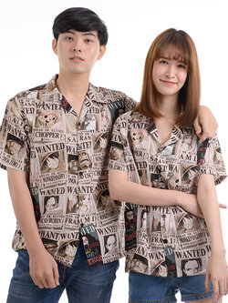เสื้อฮาวายวันพีซ Hawaii shirt One Piece Wanted