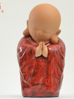 ตุ๊กตาเซรามิกพระสงฆ์นิกายเซน สำหรับแต่งบ้าน