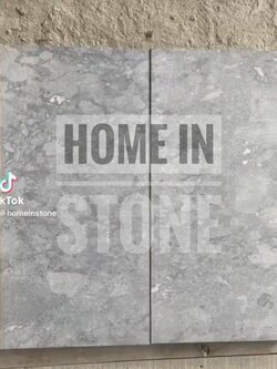 หินปูขอบสระว่ายน้ำ white Cloudy 30x60cm