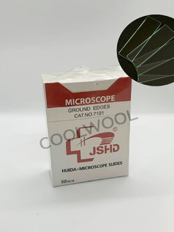 Plain microscopic slide 25x75mm(50ชิ้น/กล่อง)-สไลด์ใส