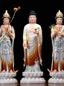 รูปบูชาพระพุทธเจ้า,พระโพธิสัตว์กวนอิม รูปปั้นเซรามิกเนื้อหยก ทุกชิ้นปั้นด้วยมือโดยช่างชาวจีน