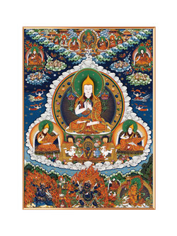 #ภาพวาดทังก้า(Thangka)ภาพวาดทิเบต ทังก้า มันดาลา พุทธศิลป์ชั้นสูง