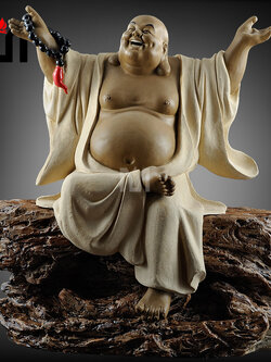 พระสังกัจจายน์เนื้อดินเผา,เซรามิกสไตล์จีน อรหันต์แห่งความอุดมสมบูรณ์