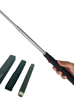 ดิ้ว 5.11 ก้านดิ้วสีเลสขนาด 25.2 นิ้ว (64 ซม.) ด้ามยาง พร้อมซองไนล่อนร้อยเข็มขัดสำหรับเก็บดิ้ว