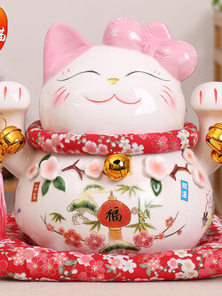 Lucky Cat Decoration ตุ๊กตาของขวัญ พร้อมกล่อง/ขนาด 7-8-10 นิ้ว
