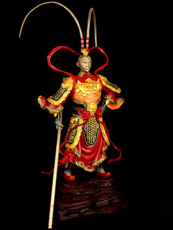 เทพเจ้าเห้งเจียเหยียบเมฆ ปางชนะมาร บูชาเสริมอำนาจบารมี โชคลาภ