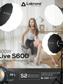 Live S600 Sunlight Set 600 Watts ชุดไฟสำหรับไลฟ์ 600 วัตต์ 5600K รีวิว สอน ถ่ายวีดีโอ หนังสั้น ถ่ายภาพ ไฟสอนออนไลน์ รีวิวอาหาร รีวิวเครื่องสำอางค์ สอนโยคะนำกิจกรรม