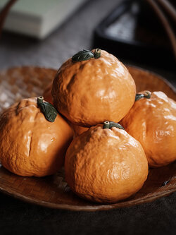 ผลส้มจีน ผลไม้มงคล สำหรับตกแต่งโต๊ะชงชา