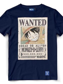 เสื้อยืดการ์ตูนวันพีซ New Wanted Luffy (T-Shirt One Piece New Wanted Luffy)