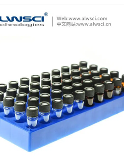 4ml PP Vial Rack ที่วางหลอด 50 ช่อง สำหรับ GC/HPLC vial
