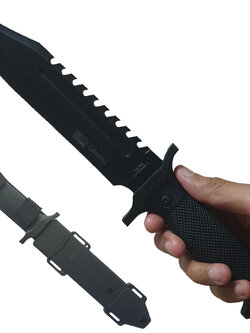 มีดพก มีดใบตาย Columbia 2428A ขนาด 12 นิ้ว (30.5 ซม.) พร้อมปลอกมีด ABS ร้อยเข็มขัดสำหรับเก็บมีด