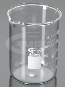 บีกเกอร์ Beaker, low form with graduation and spout