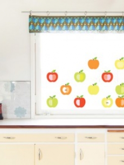 KRS-0113 Wall Sticker วอลล์สติ๊กเกอร์แต่งผนัง ลายApple ขนาดแผ่น 35x50 cm