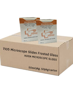 Frosted microscopic slide Ground edges,25x75mm(50แผ่น/กล่อง,50กล่อง/ลัง)-สไลด์ฝ้า