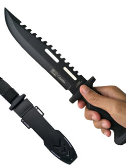 มีดใบตาย Columbia 1238A ยาว 12.5 นิ้ว (32 ซม.) พร้อมปลอกมีดพลาสติก ABS สำหรับเก็บมีด