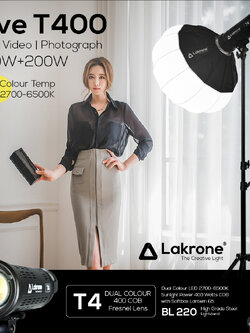 Live T400 Dual Colour Sunlight Set 400 Watts ชุดไฟสำหรับไลฟ์ 400 วัตต์ 2700 - 6500K รีวิว สอน ถ่ายวีดีโอ หนังสั้น ถ่ายภาพ ไฟสอนออนไลน์ รีวิวอาหาร รีวิวเครื่องสำอางค์ สอนโยคะนำกิจกรรม