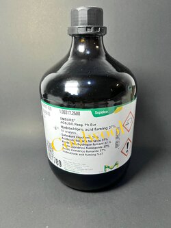 MERCK™ Hydrochloric acid fuming 37% AR.grade (2.5ลิตร/ขวด)