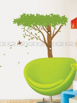 KR-0052 Wall Sticker สินค้าพร้อมส่ง ลาย ต้นไม้ 50x70 cm