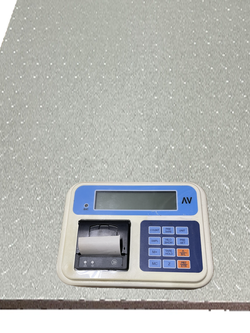 เครื่องชั่งดิจิตอลวางพื้น ตรา Avenue รุ่น AWPT แท่นชั่ง 1.2 x 1.2 ม. พิกัด 2000 กก. LCD (พิมพ์ค่าได้)