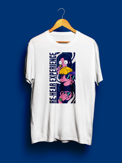 T-Shirt : RE-HEAR EXPERIENCE สีขาว