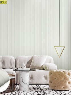 วอลล์เปเปอร์ลายเส้นสีขาว SK7982