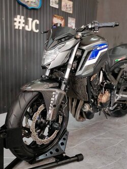 💥Honda CB650F ปี 2018 รถสีเทา warp สีเทา-น้ำเงิน 💥 แต่งครบทั้งคัน มีควิกชิฟเตะมันๆ ลั่นทุกเกียร์ 🏍💨