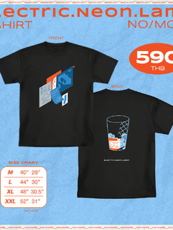 T-Shirt : ELECTRIC NEON LAMP - NO/MORE