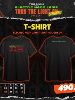 T-Shirt : ELECTRIC NEON LAMP - Turn The Light On [พร้อมส่ง]