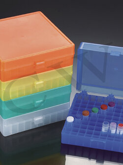 Compact Microtube Storage Box, 100-well(กล่องเก็บหลอดทดลอง –80 องศาเซลเซียส จำนวน 100 ช่อง)