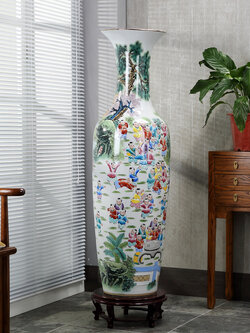 แจกันเซรามิก งานช่างฝีมือชาวจีน จากมณฑลเจียงซี ตั้งวางตกแต่งบ้าน เสริมฮวงจุ้ย