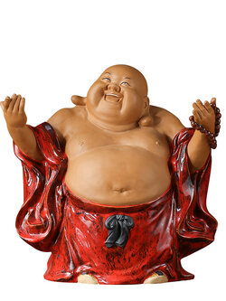 พระสังกัจจายน์เนื้อดินเผา,เซรามิกสไตล์จีน อรหันต์แห่งความอุดมสมบูรณ์