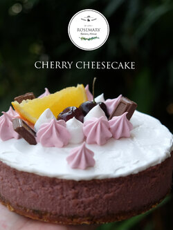 เชอร์รี่ชีสเค้ก (ขนาด 3 ปอนด์) / Cherry CheeseCake (3 Pound / 8'' x 8")
