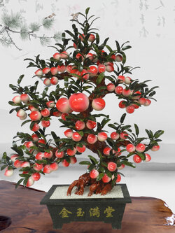 ต้นท้อหยกมงคล เครื่องประดับปรับฮวงจุ้ย ค้าขายดีมีกำไร เสริมความมั่งคั่งร่ำรวย