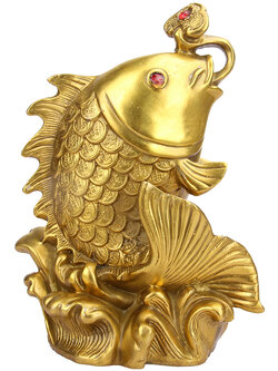 ปลาคราฟทองคาบคทายู่อี่เรียกทรัพย์ เสริมทรัพย์โดยตรง แก้ฮวงจุ้ย แก้ปีชง