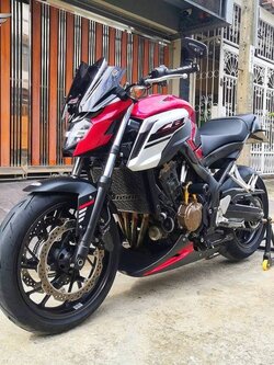 😉 #CB650F LED รถปี 2018 ไมล์แท้ 9,xxxKM. แต่งแน่นๆยางเต็มๆ สีเดิมไร้อุบัติเหตุ