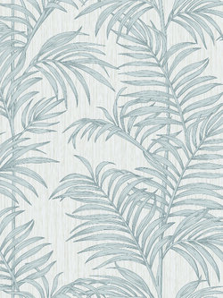 วอลล์เปเปอร์ลายใบไม้ สีเทา