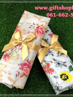 ถุงผ้าสปันบอนด์ลายดอกผ้าหนา สวยหรูหราใชงานทนทาน