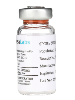 Spore suspension B. atrophaeus ATCC9372, 10^6. 10 ml/vial
