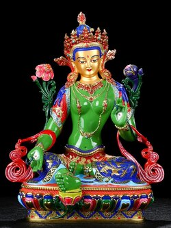 โพธิสัตว์กวนอิม(Guanyin) ผู้ประทานพร ศิลปะทิเบต